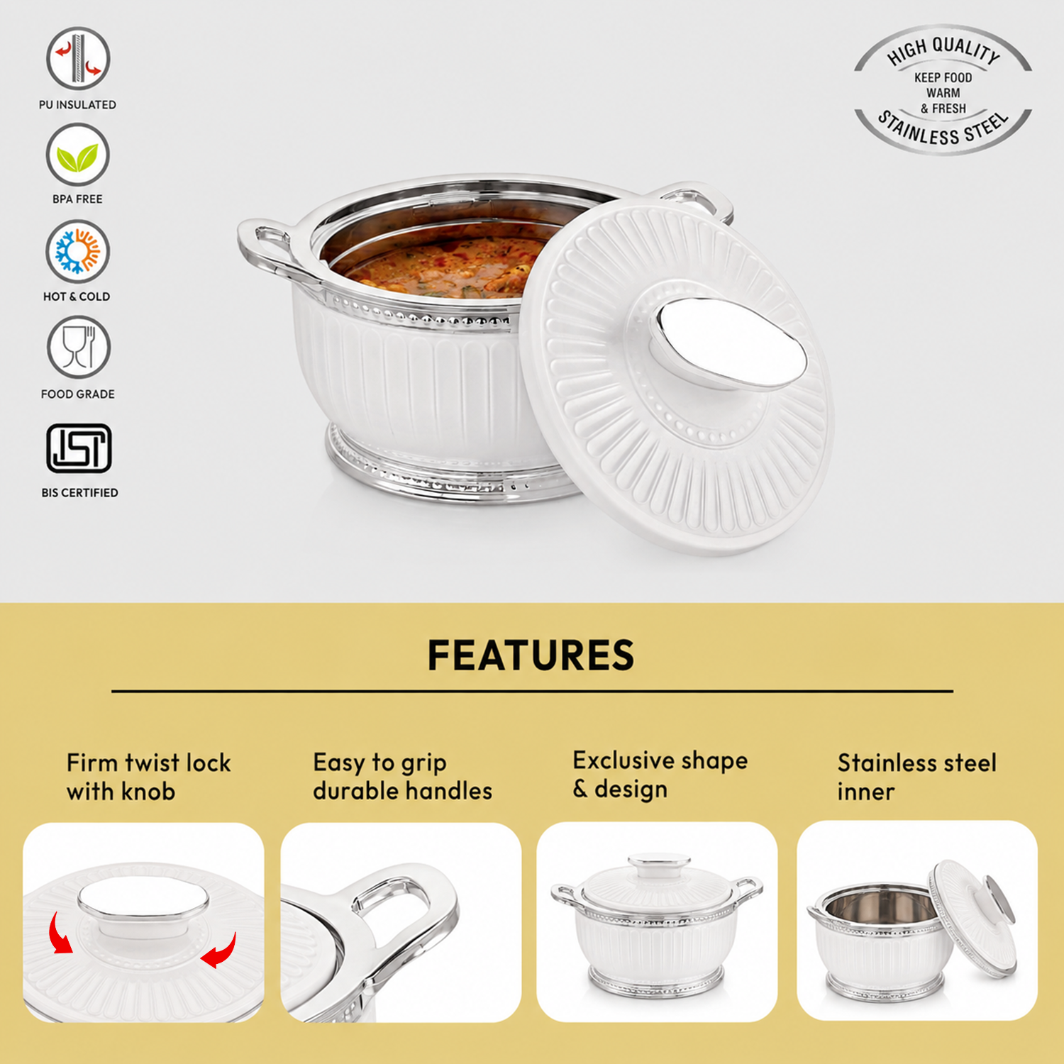 Nakoda ROSETTE DLX 1000 Insulated Casserole