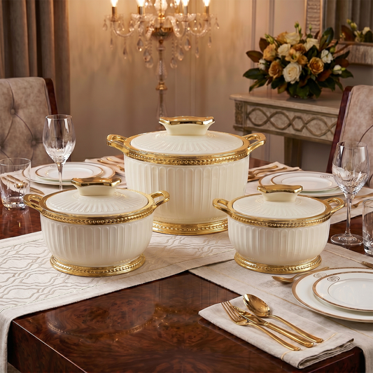 Nakoda ROSETTE SET DLX - 500/1000/1500 | Insulated Casserole Set
