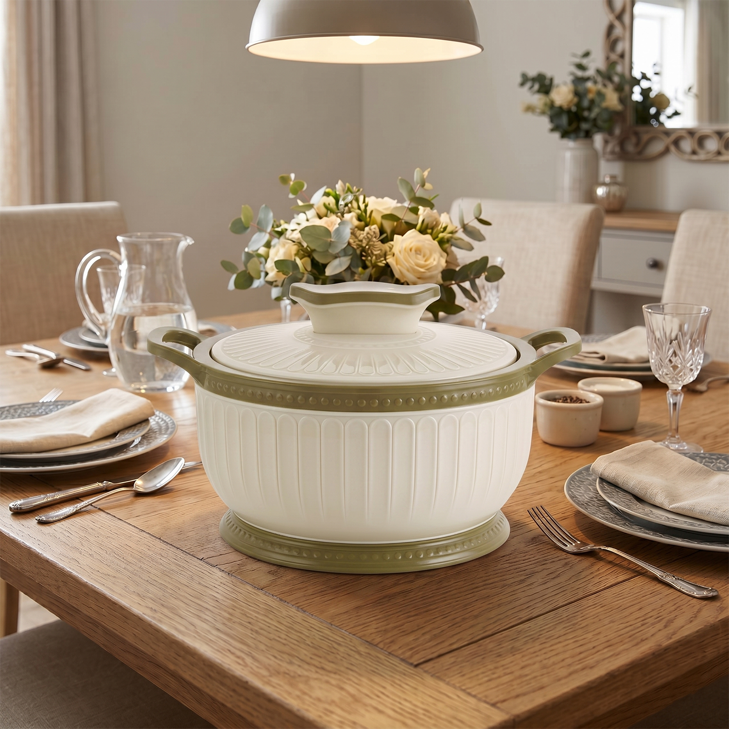 Nakoda ROSETTE PLAIN 1500 Insulated Casserole