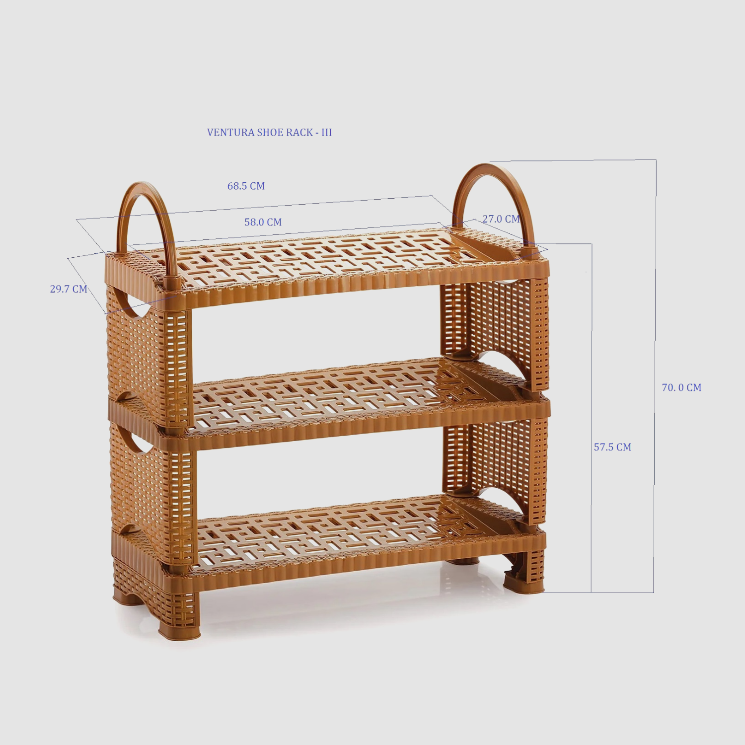 Nakoda VENTURA SHOE RACK III TIER
