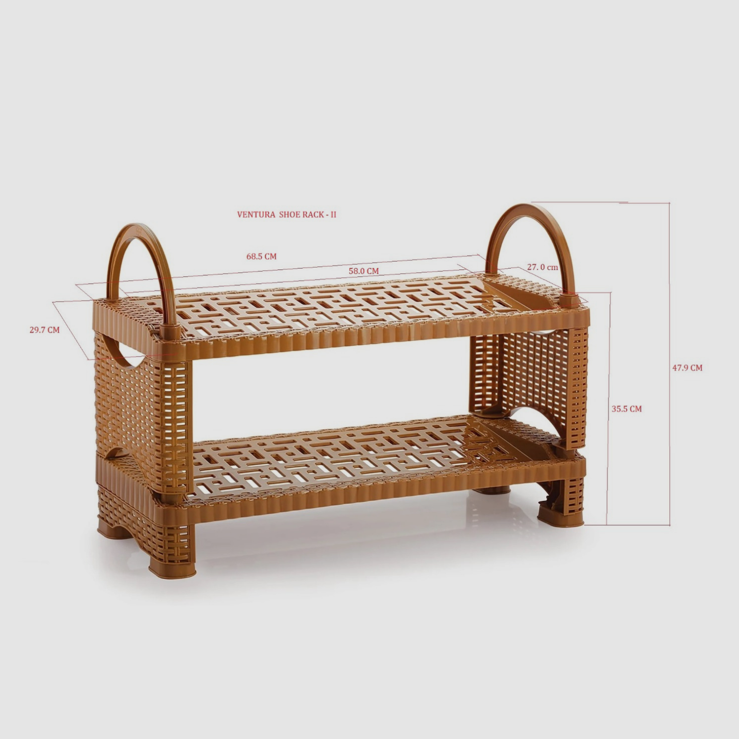 Nakoda VENTURA SHOE RACK II TIER