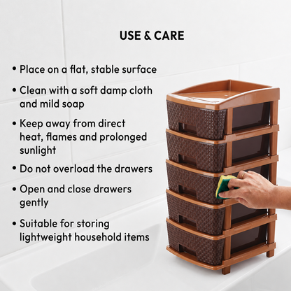 Nakoda CLASSY PLASTIC DRAWER V TIER