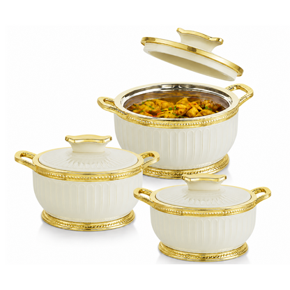 Nakoda ROSETTE SET DLX - 500/1000/1500 | Insulated Casserole Set