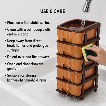 Nakoda CLASSY PLASTIC DRAWER V TIER