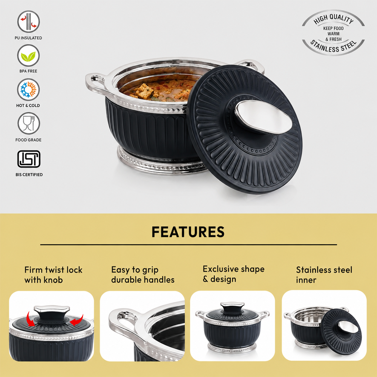 Nakoda ROSETTE DLX 1000 Insulated Casserole