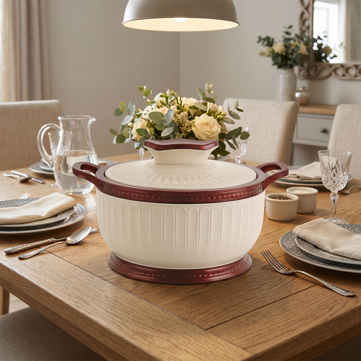 Nakoda ROSETTE PLAIN 1500 Insulated Casserole
