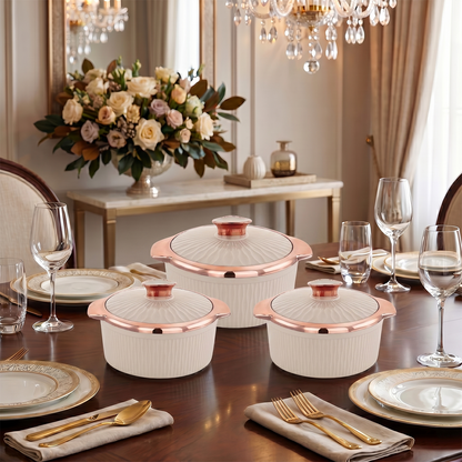 Nakoda STELLA SET DLX - 500/1000/1500 | Insulated Casserole Set