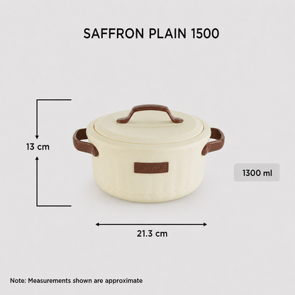 Nakoda SAFFRON PLAIN 1500 Insulated Casserole