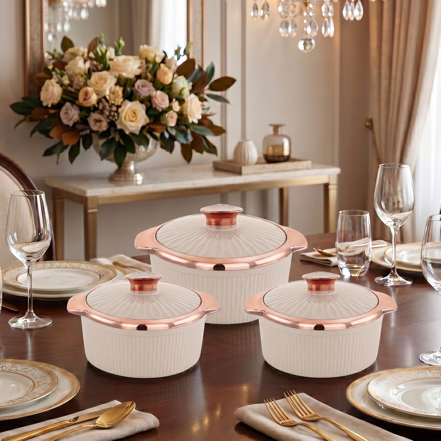 Nakoda STELLA SET DLX - 500/1000/1500 | Insulated Casserole Set