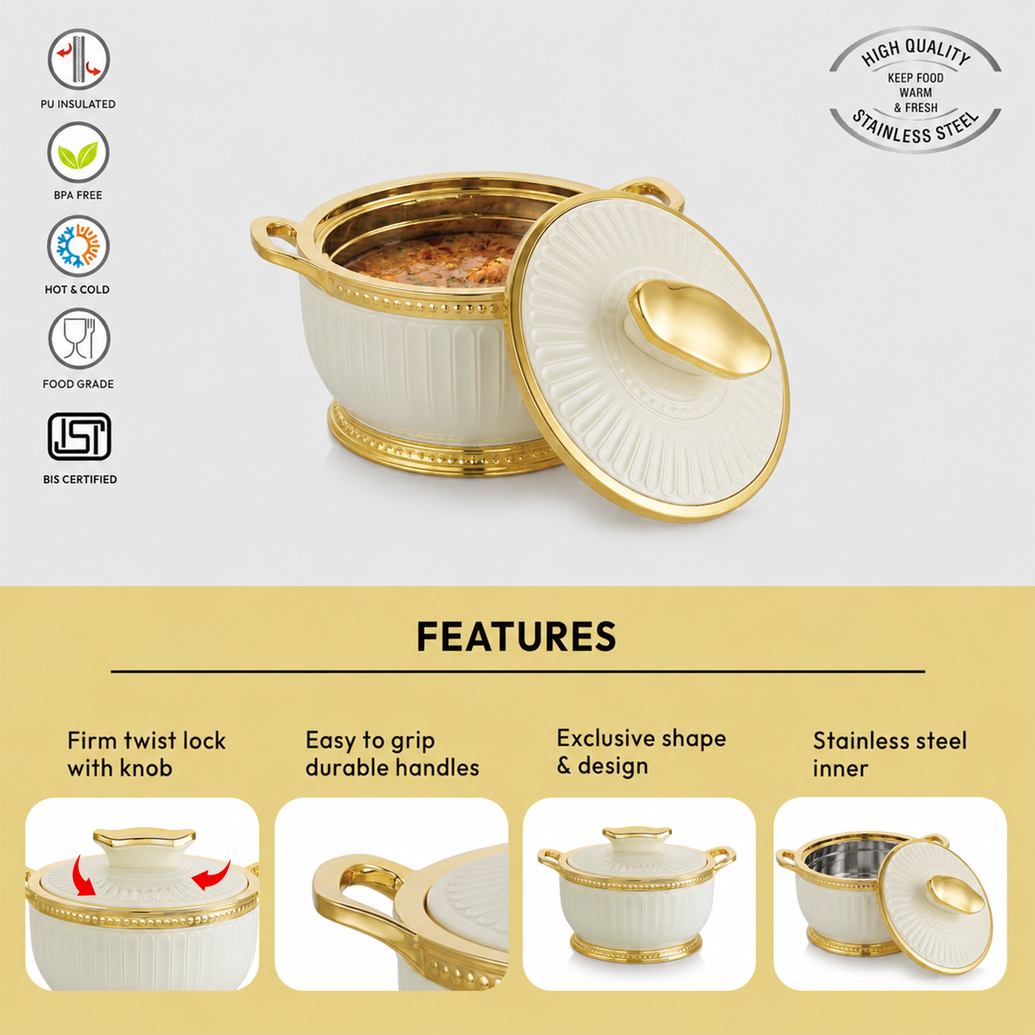 Nakoda ROSETTE DLX 1000 Insulated Casserole