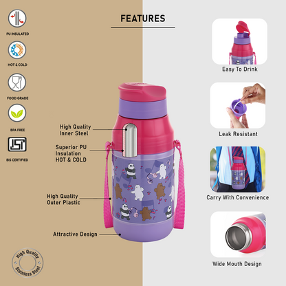 Nakoda Kids i-30 400 Insulated Water Bottle, 430ml