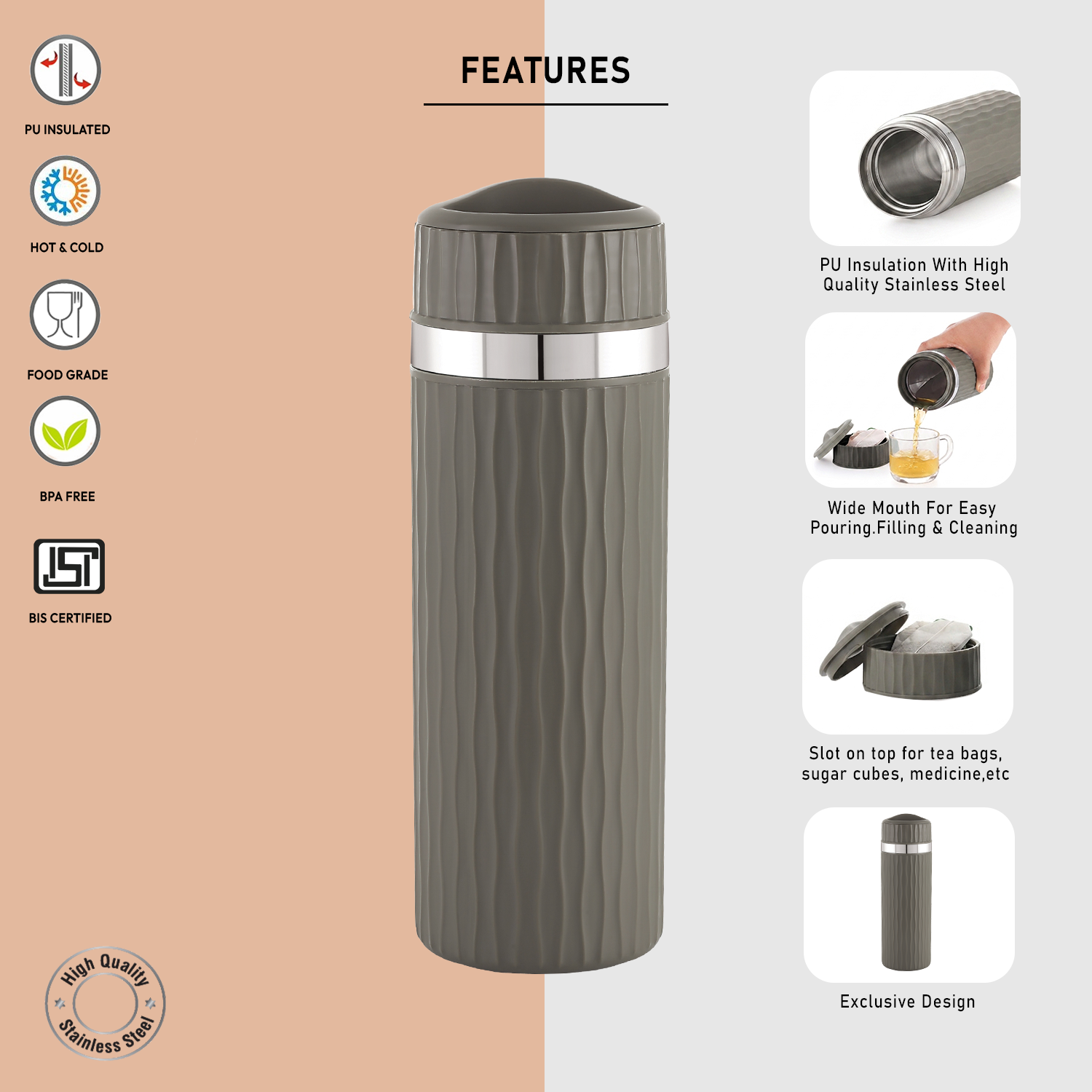 Nakoda MILO FLASK 500 | Insulated Flask