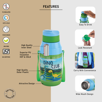 Nakoda Kids i-30 400 Insulated Water Bottle, 430ml