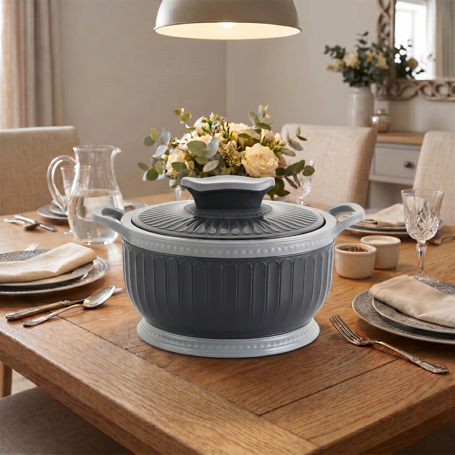 Nakoda ROSETTE PLAIN 1500 Insulated Casserole