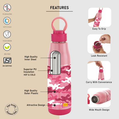 Camo 900 Insulated Water Bottle, 630ml