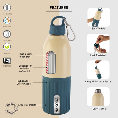 Nexa 900 Insulated Water Bottle, 600ml