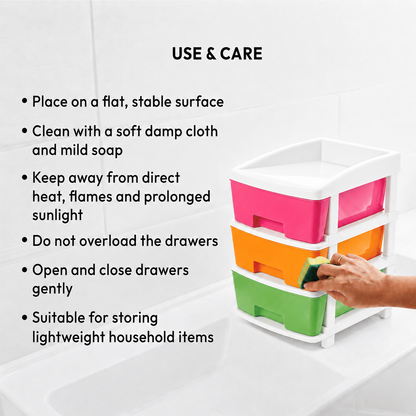 Nakoda FUSION PLASTIC DRAWER III TIER
