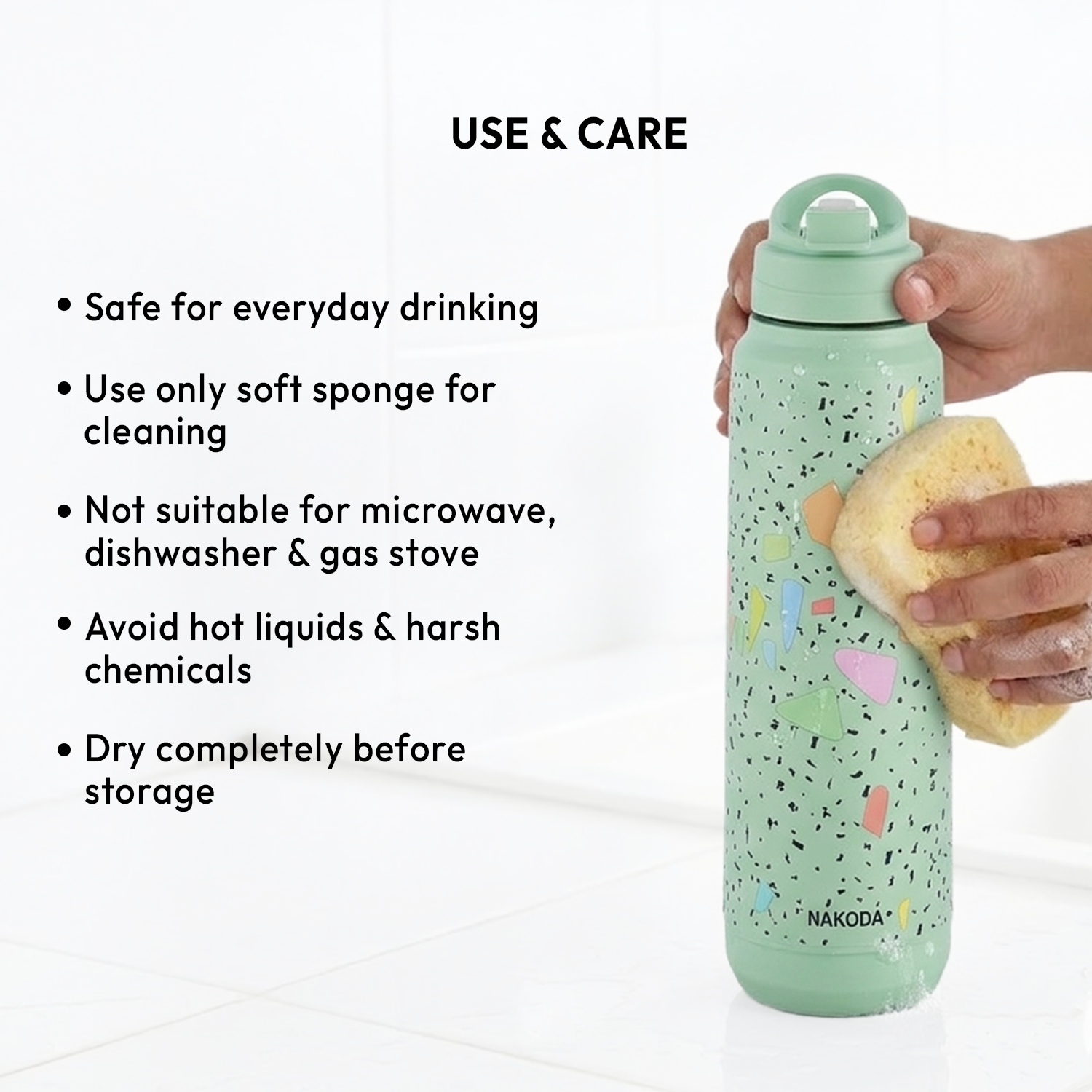 Terrazo 900 Insulated Water Bottle, 630ml