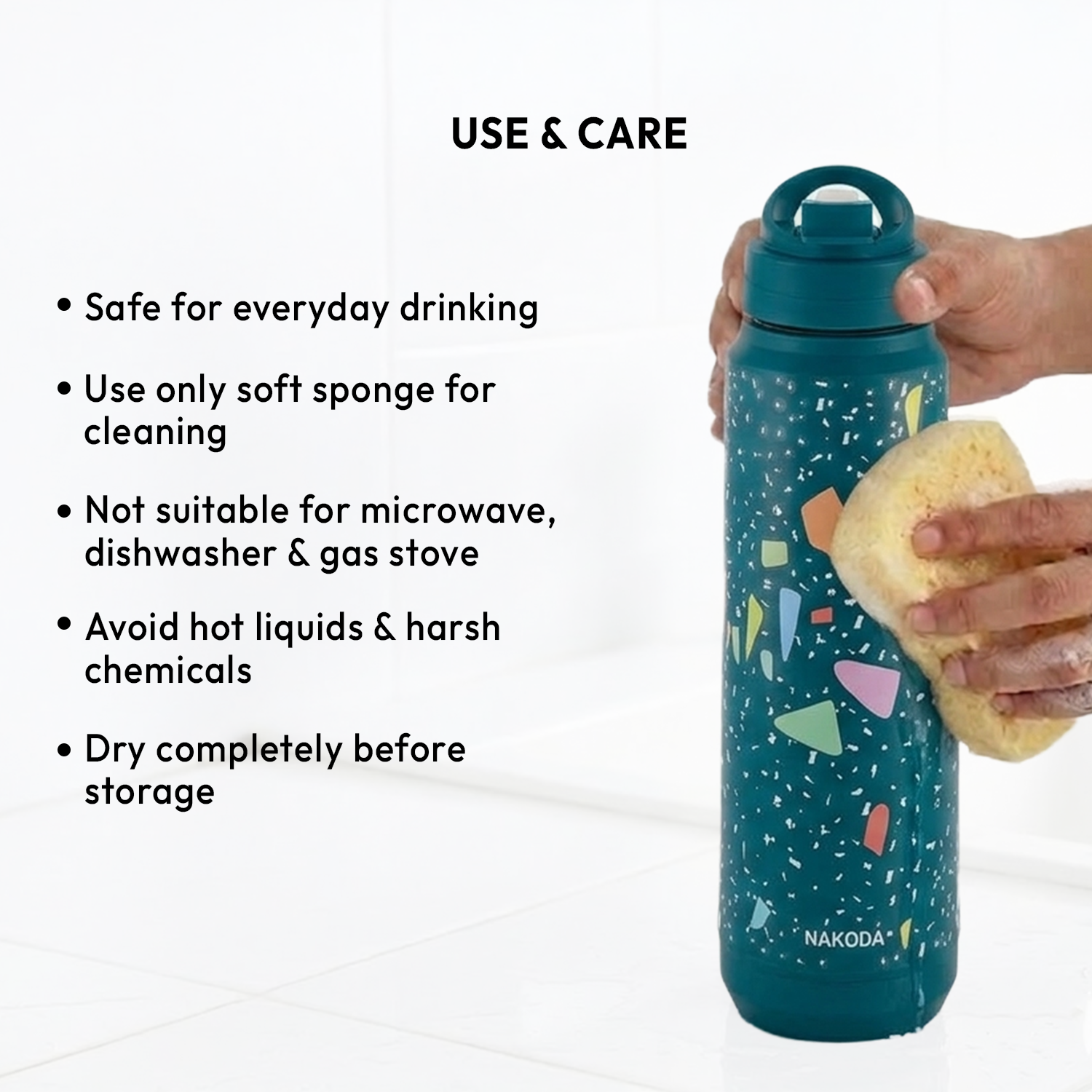 Terrazo 900 Insulated Water Bottle, 630ml