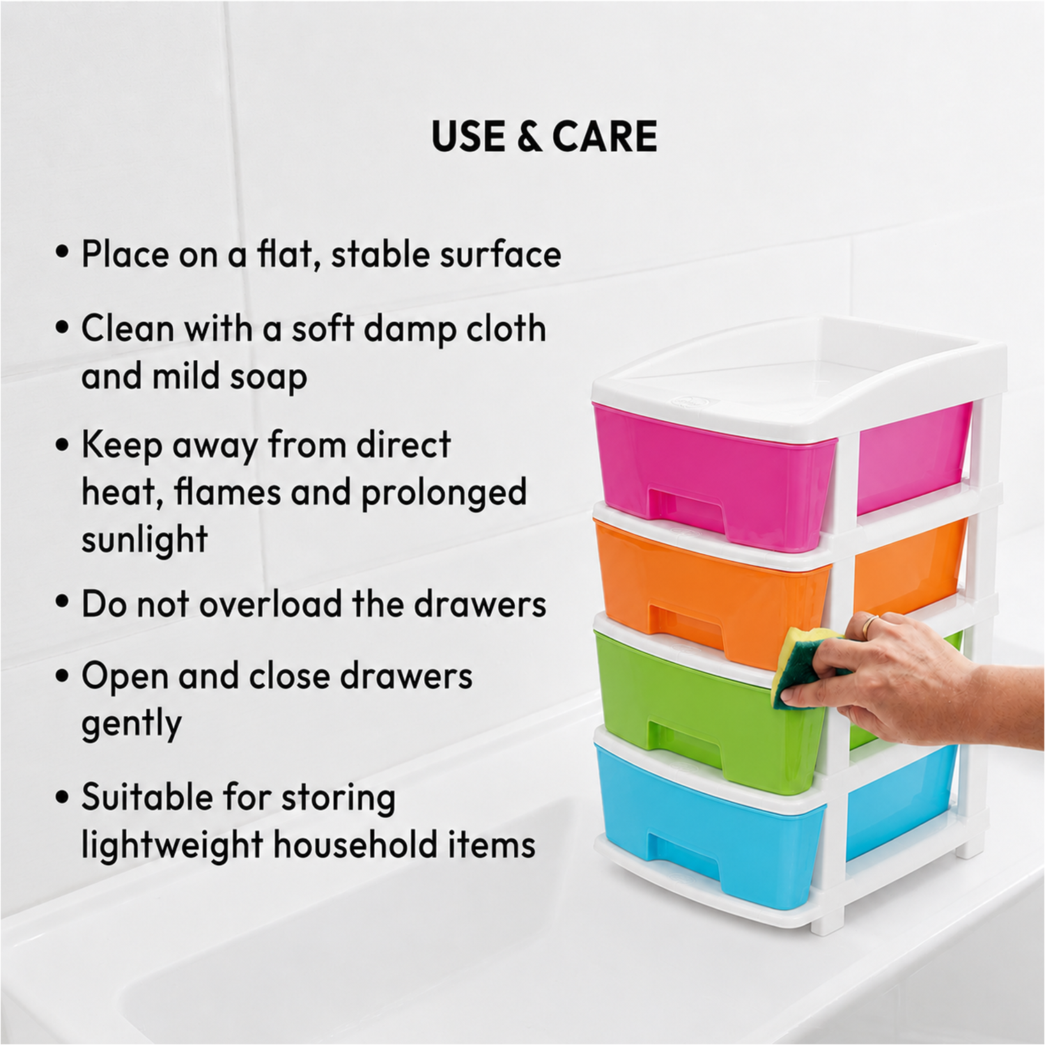 Nakoda FUSION PLASTIC DRAWER IV TIER