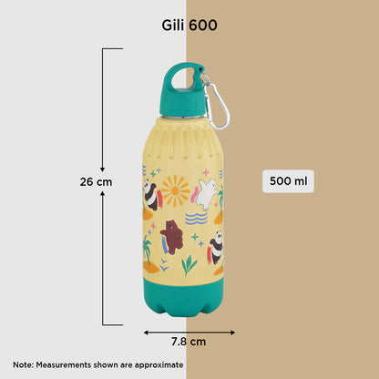 Nakoda Gili 600 Insulated Water Bottle, 500ml