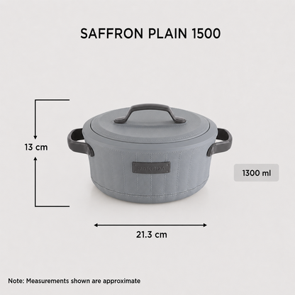 Nakoda SAFFRON PLAIN 1500 Insulated Casserole
