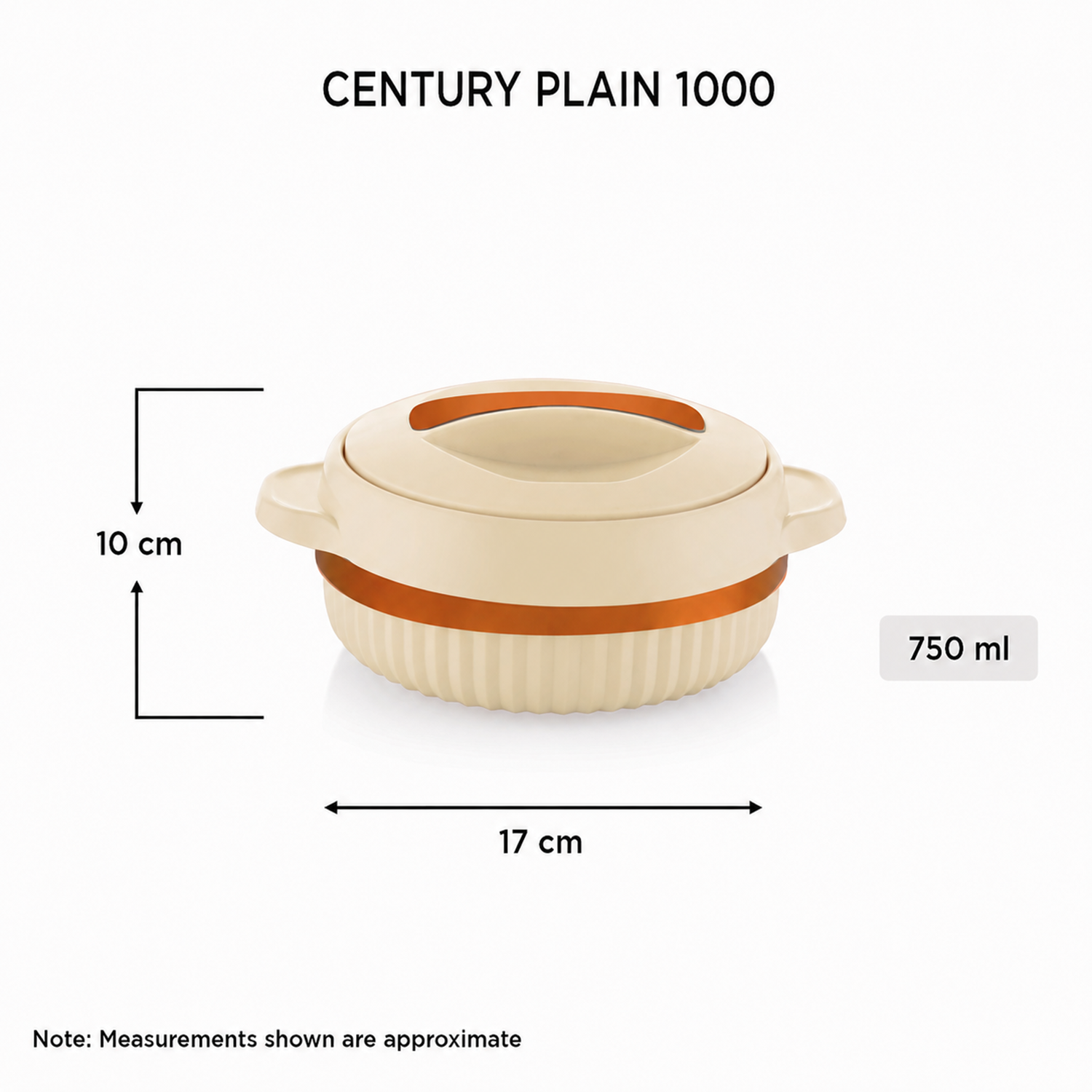 Nakdoa CENTURY PLAIN 1000 Insulated Casserole