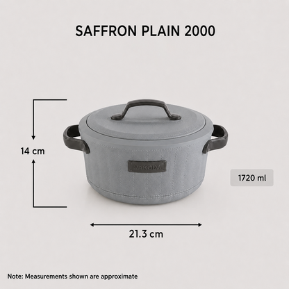Nakoda SAFFRON PLAIN 2000 Insulated Casserole