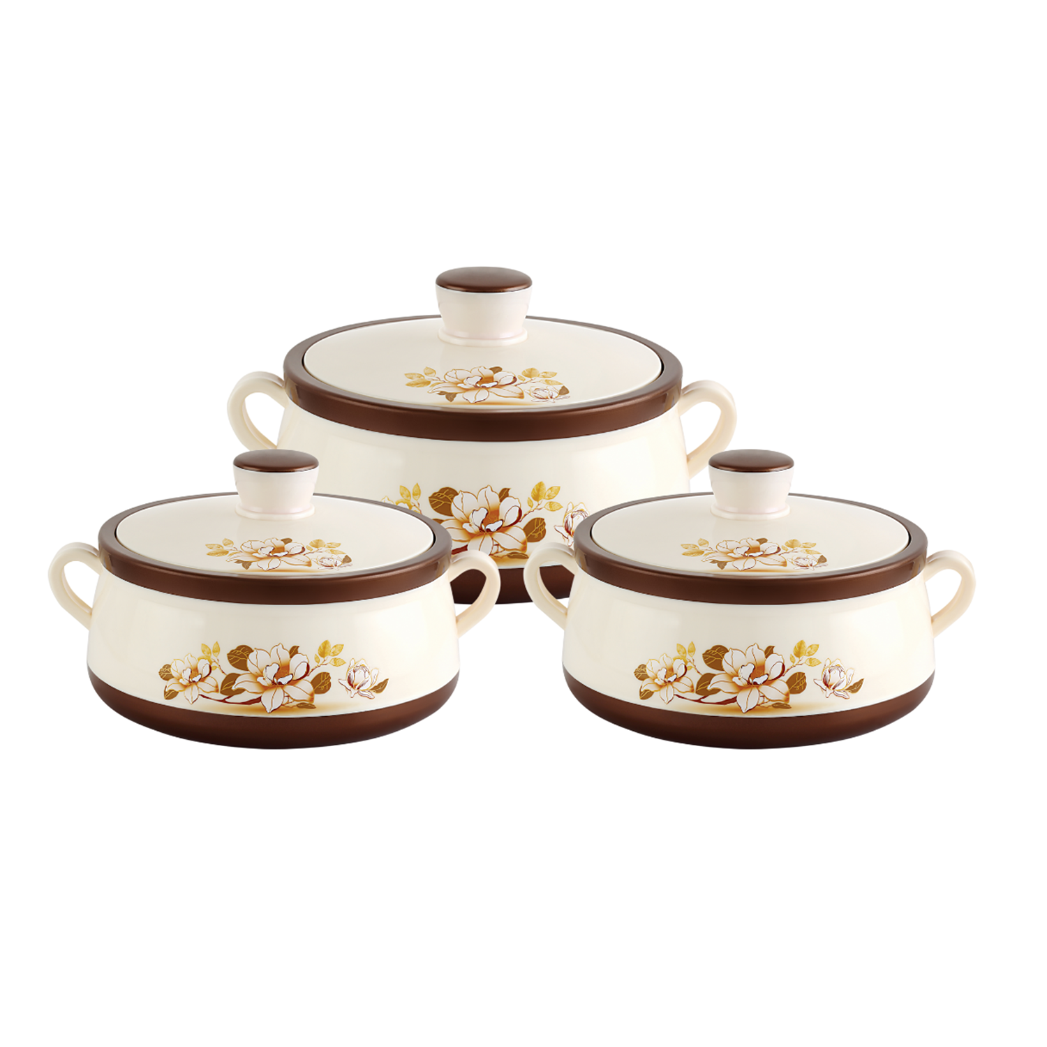 Nakoda AMBER SET PLAIN - 1000/1500/2000 | Insulated Casserole Set