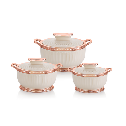 Nakoda ROSETTE SET DLX - 500/1000/1500 | Insulated Casserole Set
