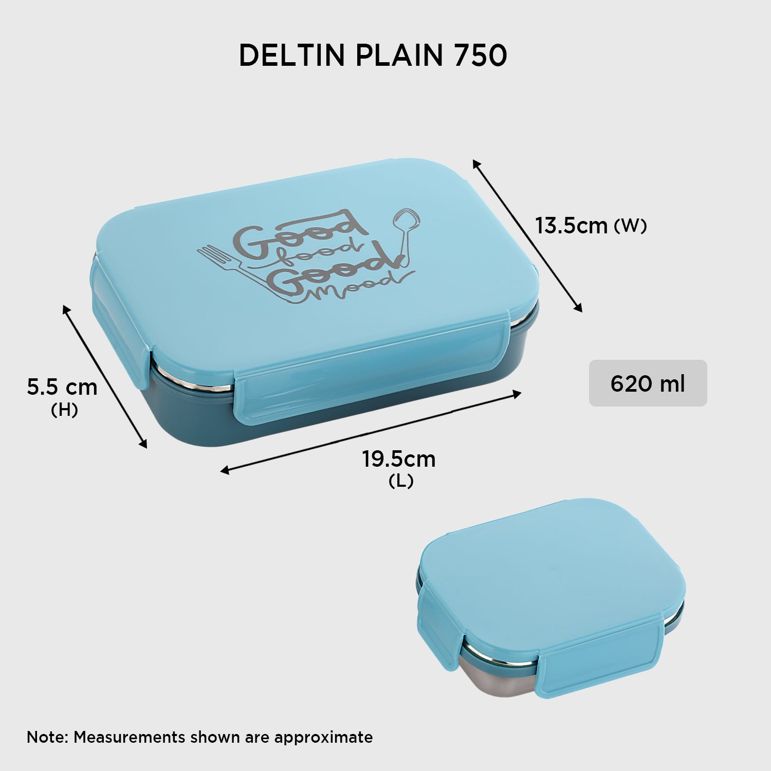 Nakoda DELTIN PLAIN 750 | School Tiffin Box
