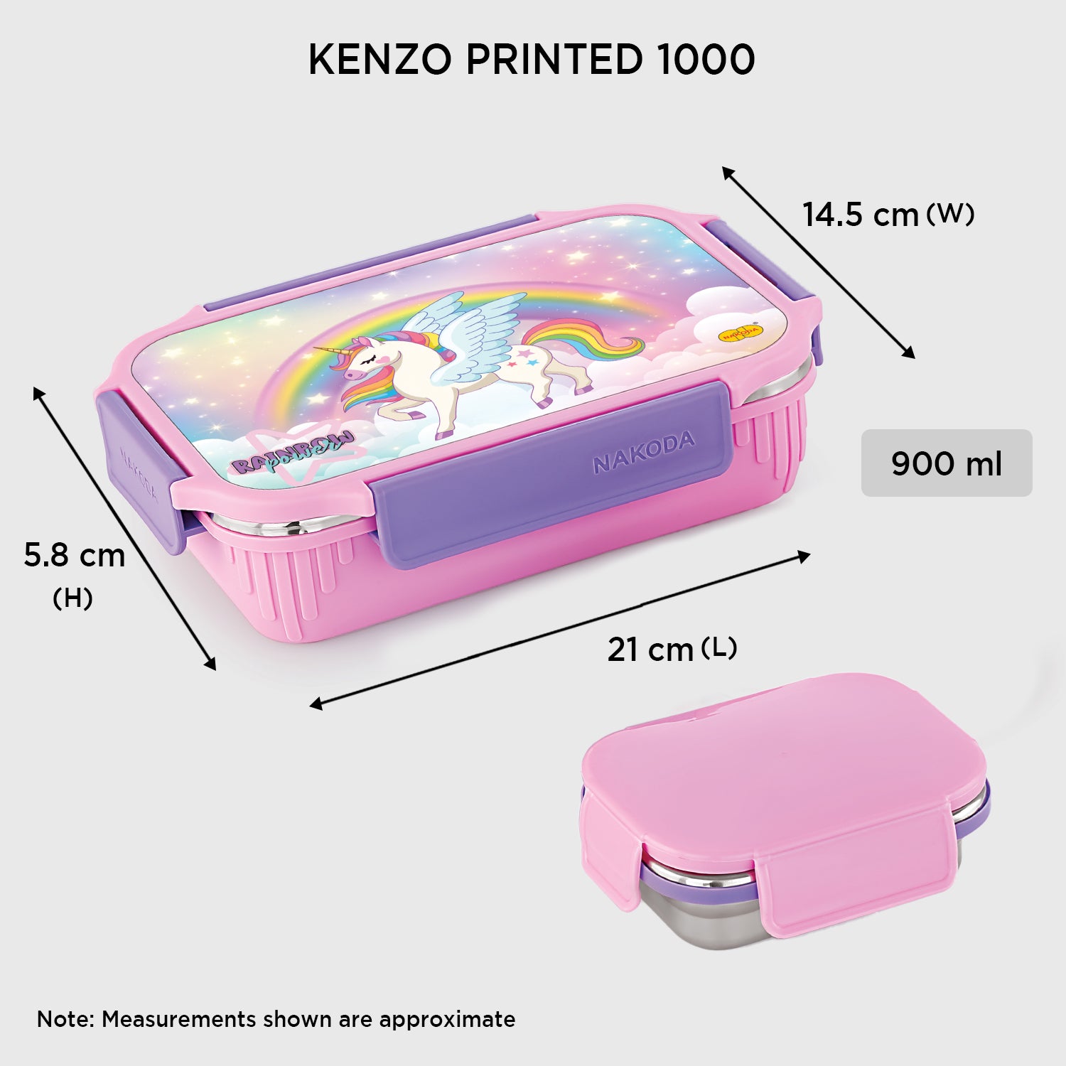 Nakoda KENZO PRINTED 1000 | School Tiffin Box