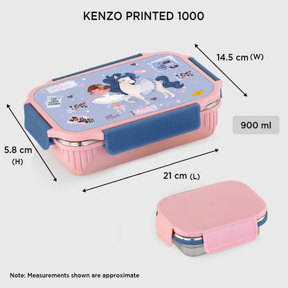 Nakoda KENZO PRINTED 1000 | School Tiffin Box