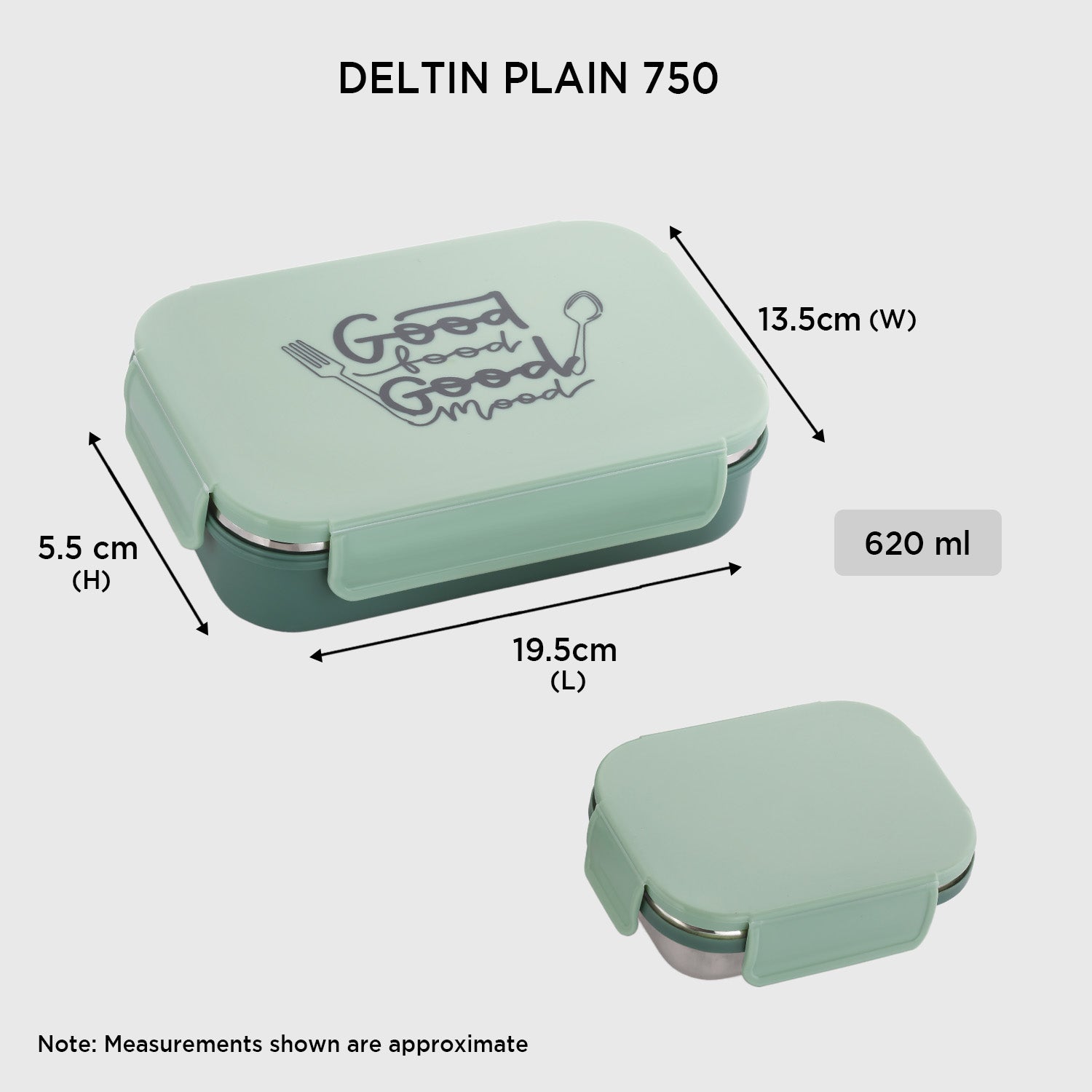 Nakoda DELTIN PLAIN 750 | School Tiffin Box