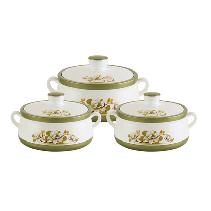 Nakoda AMBER SET PLAIN - 1000/1500/2000 | Insulated Casserole Set