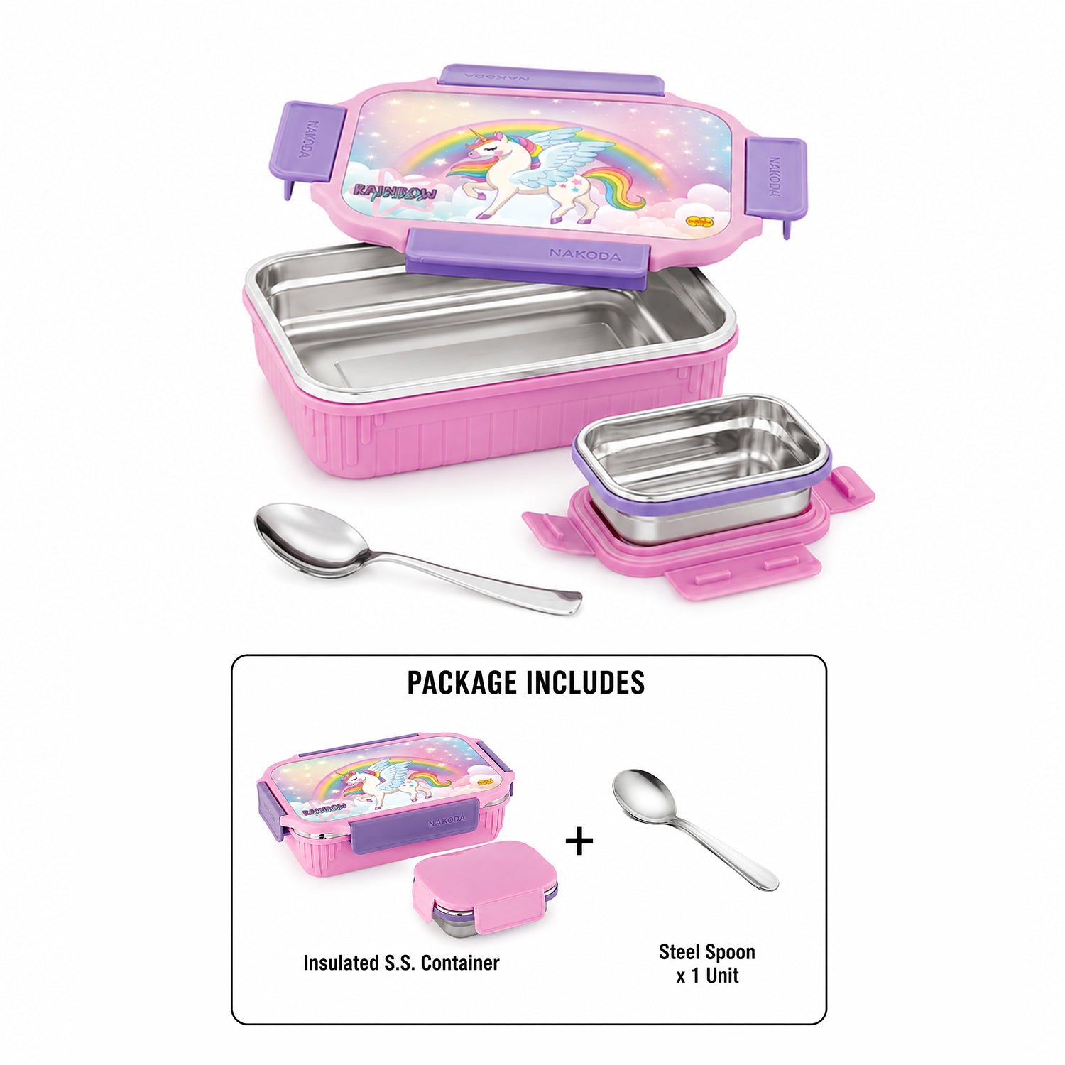 Nakoda KENZO PRINTED 750 | School Tiffin Box