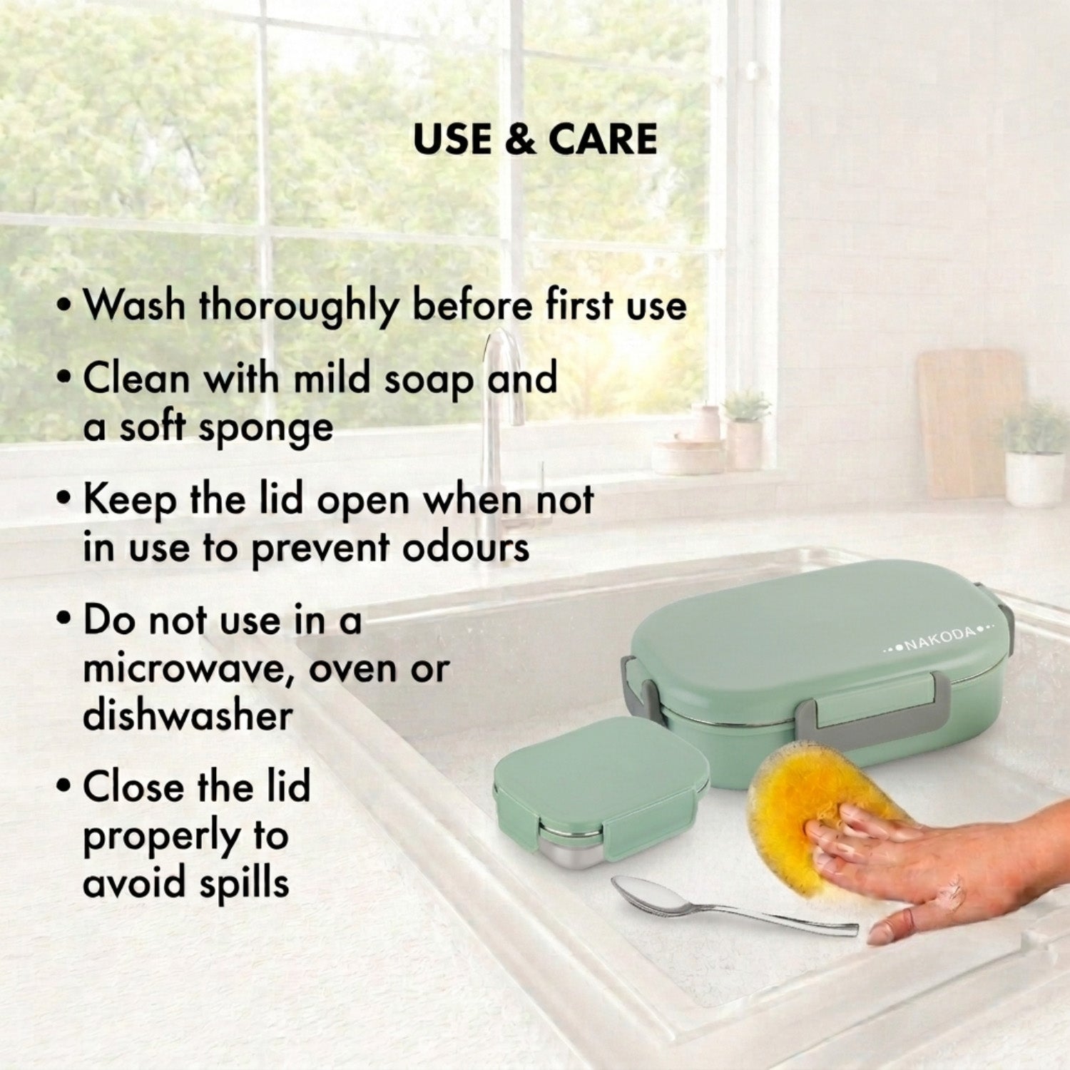 Nakoda SONET PLAIN BIG | School Tiffin Box