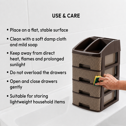 Nakoda PRIDE PLASTIC DRAWER IV TIER