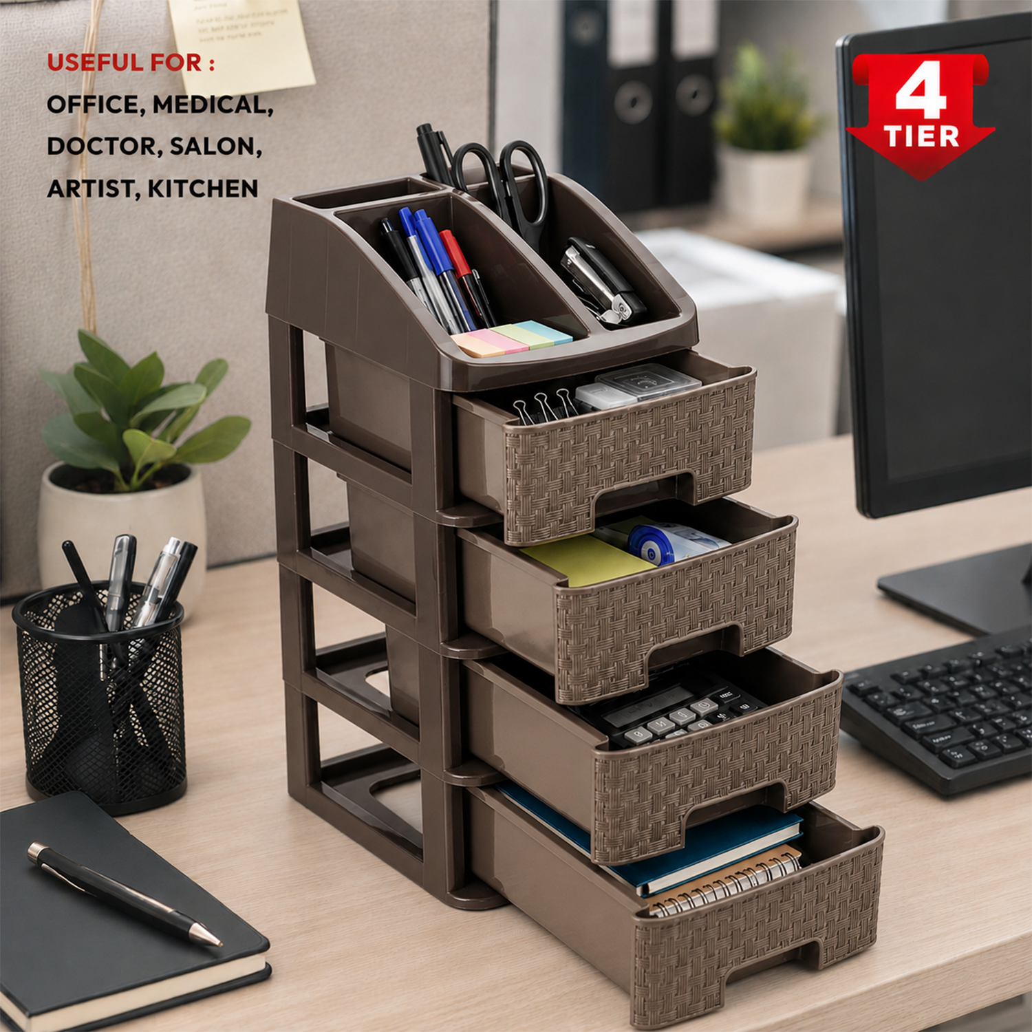 Nakoda PRIDE PLASTIC DRAWER IV TIER