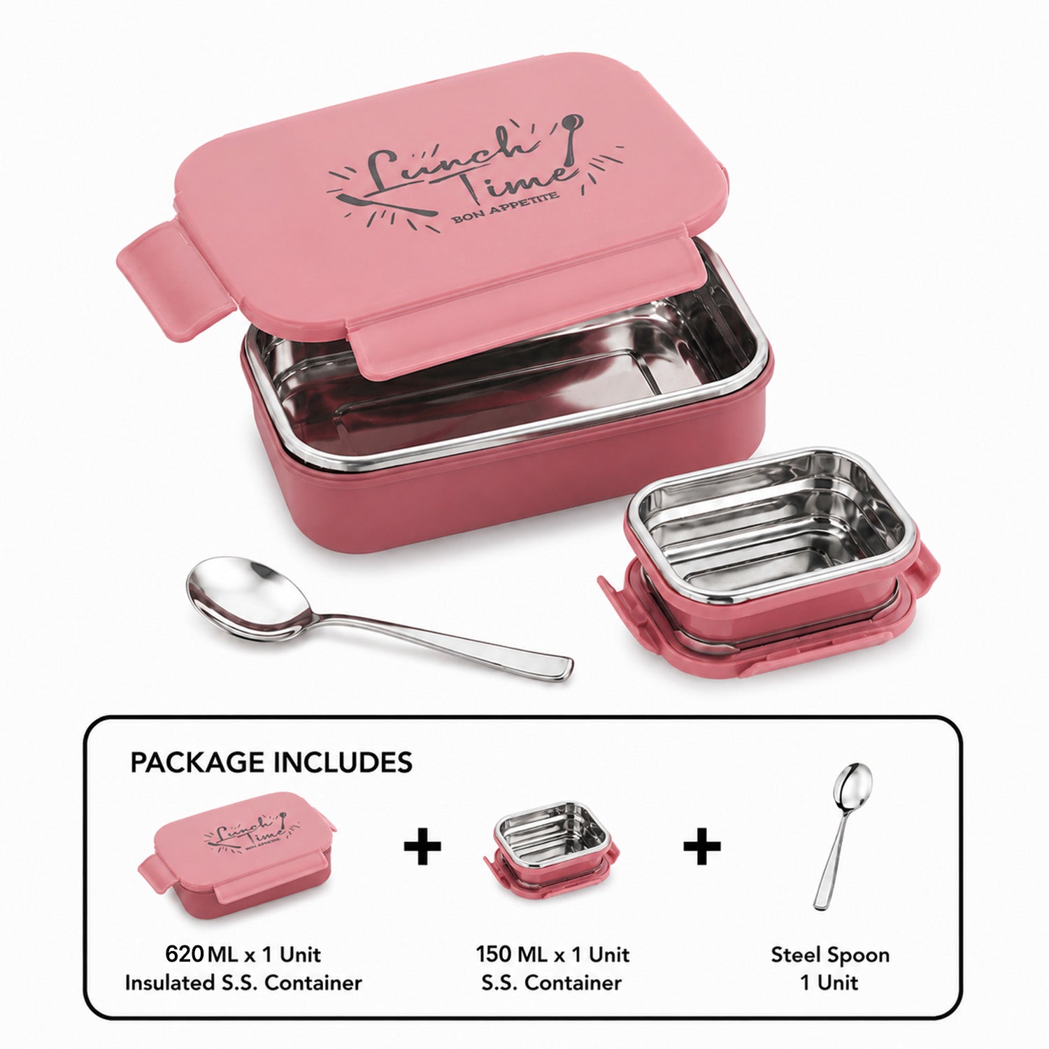 Nakoda DELTIN PLAIN 750 | School Tiffin Box