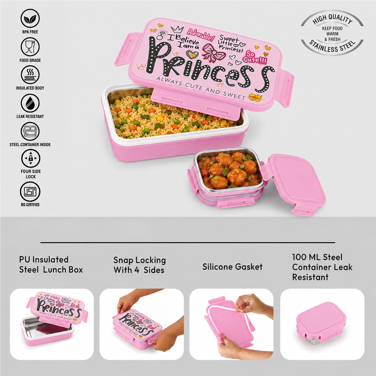 Nakoda PUNCH PRINTED | School Tiffin Box