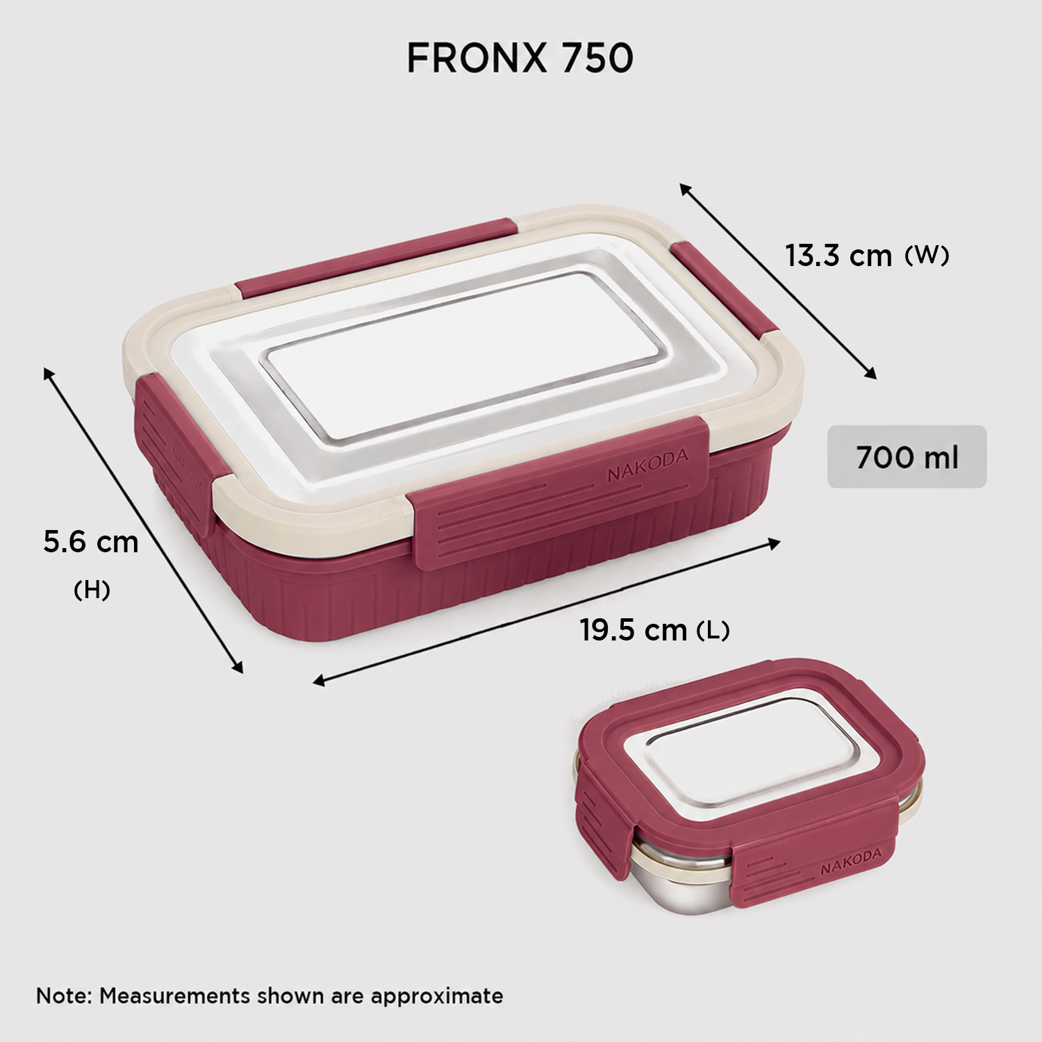 Nakoda FRONX 750 | School Tiffin Box