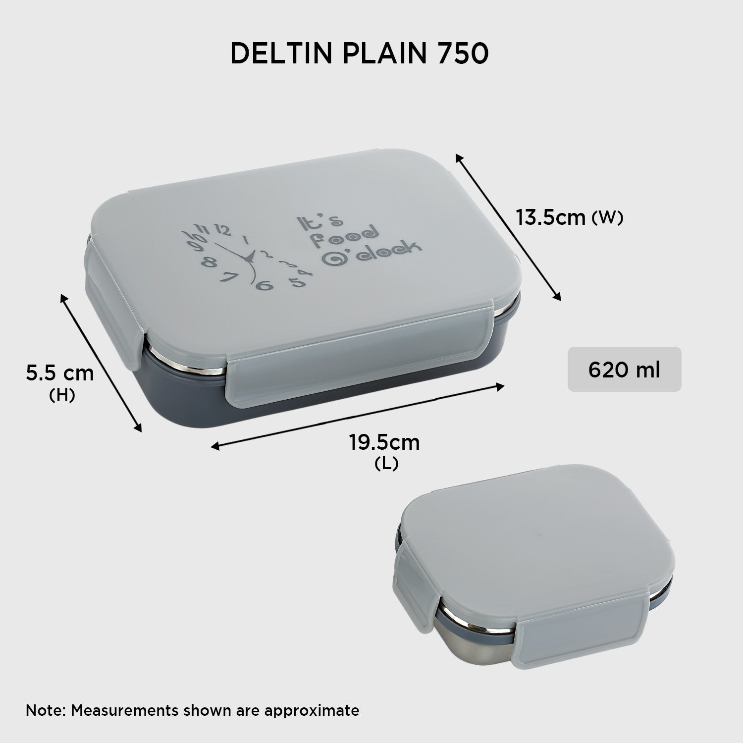 Nakoda DELTIN PLAIN 750 | School Tiffin Box