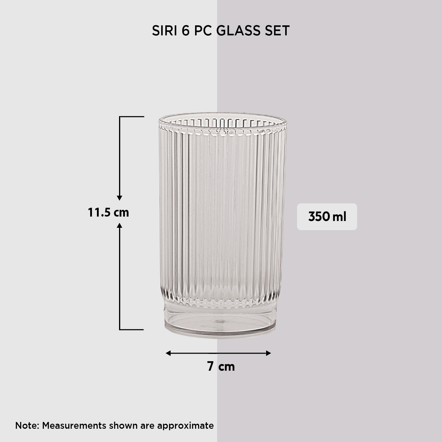 Nakoda SIRI 6 PC GLASS SET