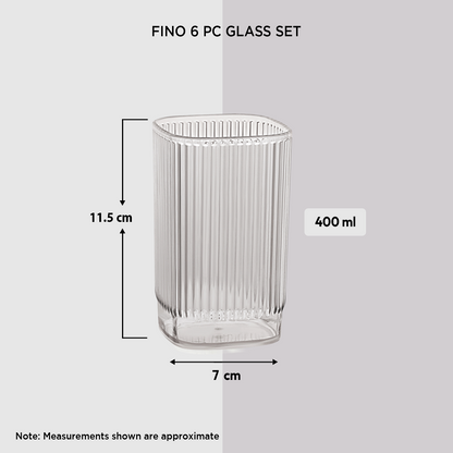 Nakoda FINO 6 PC GLASS SET