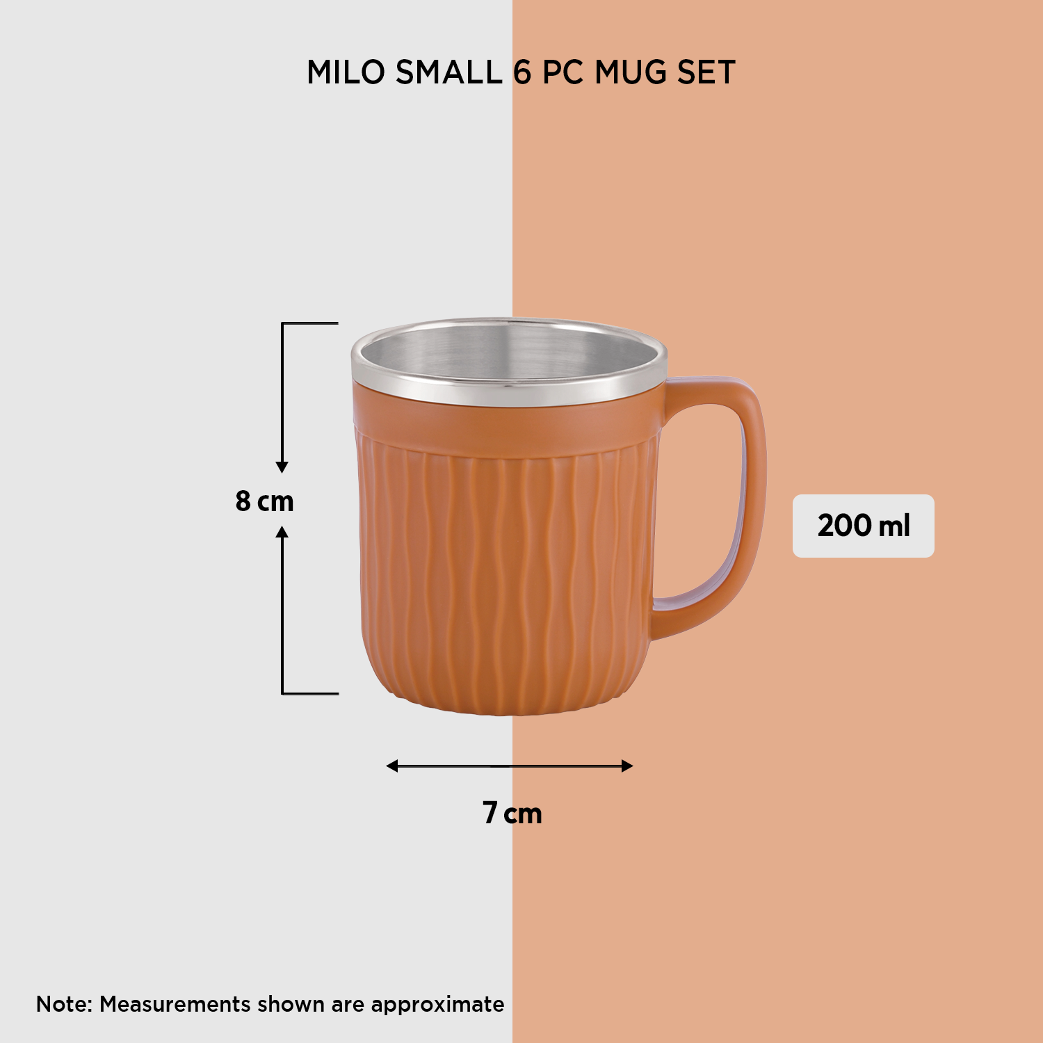 Nakoda MILO SMALL 6 PC MUG SET