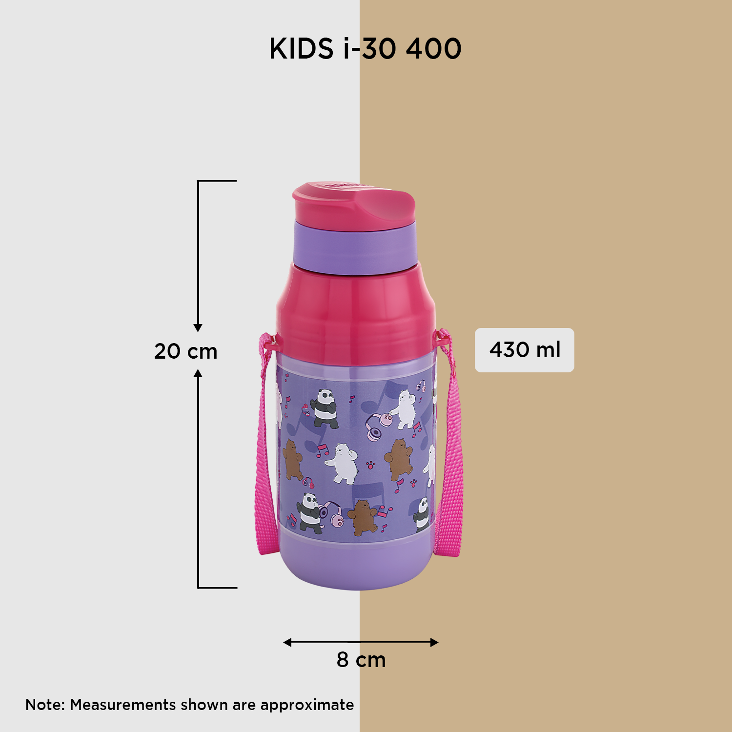Nakoda Kids i-30 400 Insulated Water Bottle, 430ml