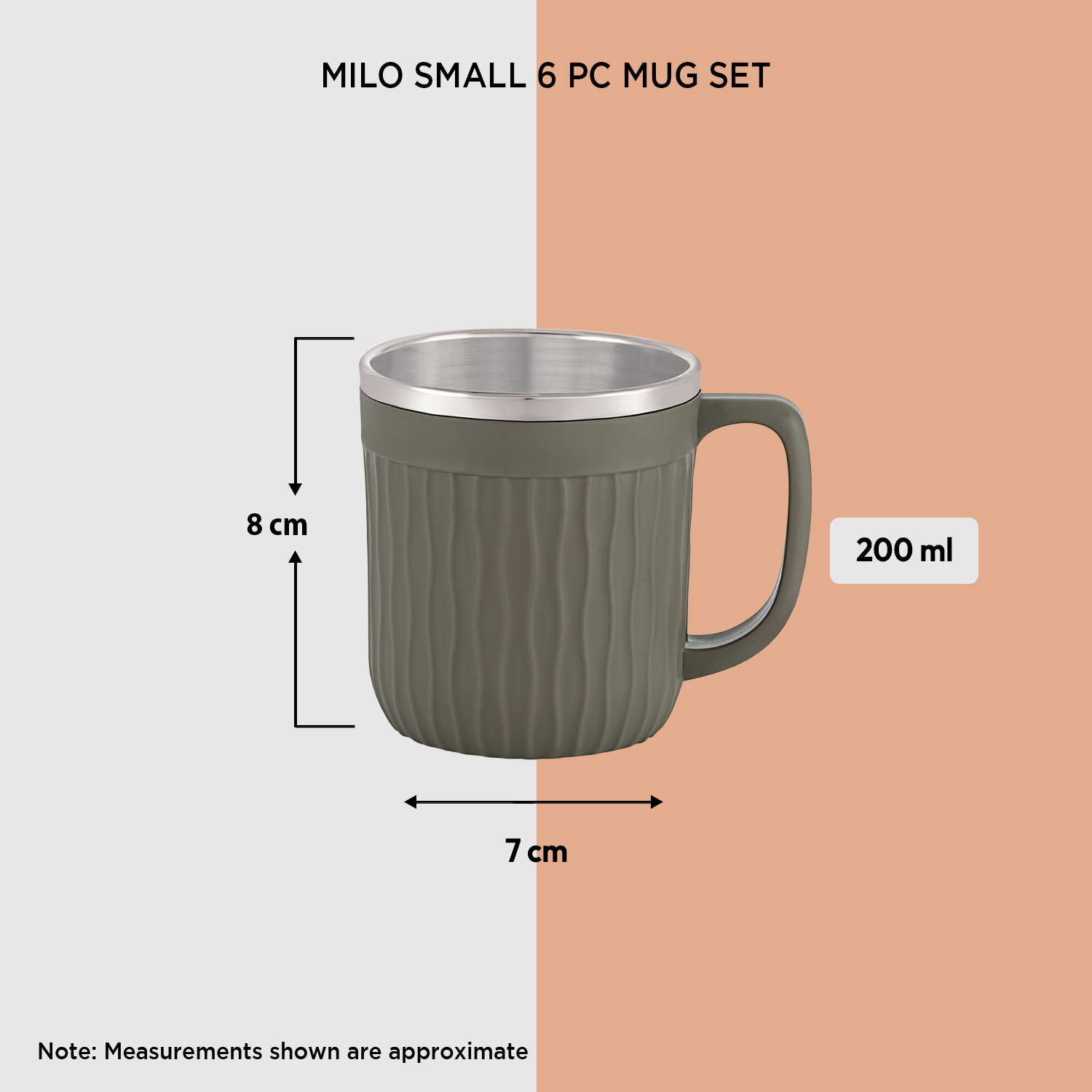 Nakoda MILO SMALL 6 PC MUG SET