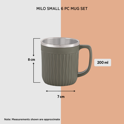 Nakoda MILO SMALL 6 PC MUG SET