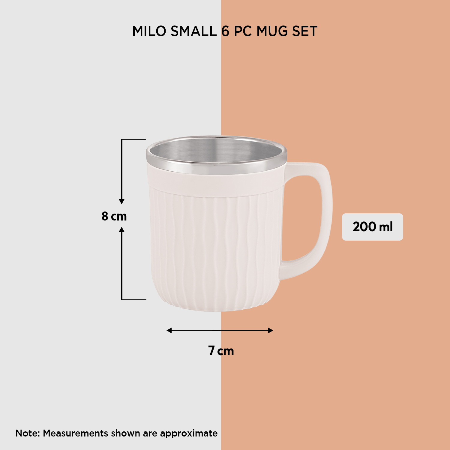 Nakoda MILO SMALL 6 PC MUG SET